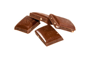 chocolate isolated on white background