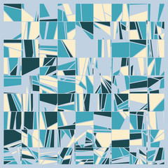 Abstract Random Color Poligones Generative Art background illustration