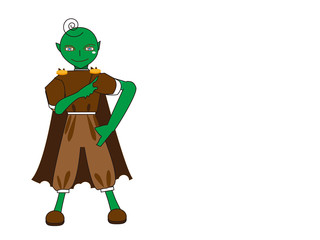 指さすゴブリン