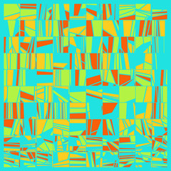 Abstract Random Color Poligones Generative Art background illustration