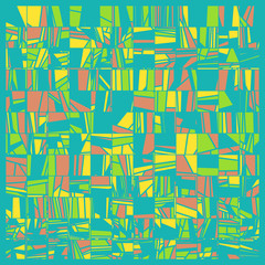 Abstract Random Color Poligones Generative Art background illustration