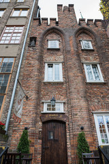 Fototapeta premium Oldest tenement from 1451 in city at Mariacka Street, most famous street in Main Town of Gdansk, Poland