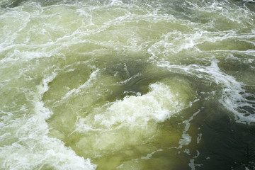 Bubbling stream of water