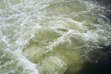 Bubbling stream of water