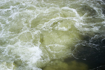 Bubbling stream of water