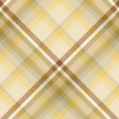 Seamless pattern in great swamp yellow, brown and light and dark beige colors for plaid, fabric, textile, clothes, tablecloth and other things. Vector image. 2