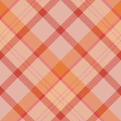Seamless pattern in great orange, red and pink colors for plaid, fabric, textile, clothes, tablecloth and other things. Vector image. 2