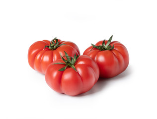 Beefsteak tomato, isolated on white background