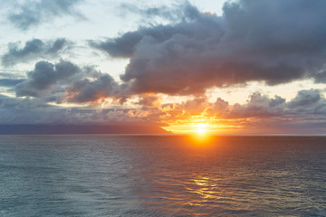 Tenerife ocean sunset