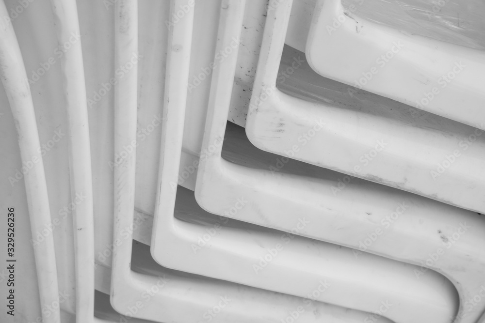 Fototapete abstract background architecture lines. modern architecture detail