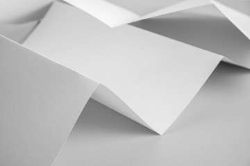 fold white paper sheets background texture for design