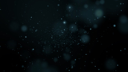 dust particles and bokeh background