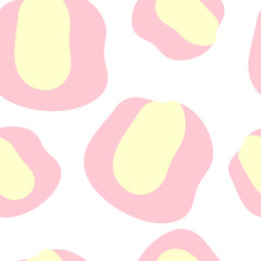 Vector seamless abstract geometric pattern. Spots, blots, dots. Pattern for printing on textiles, packaging, wallpaper, paper.
