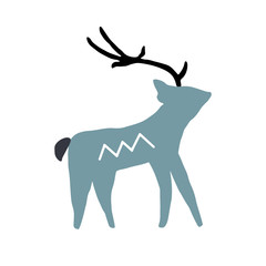 Cute cartoon animal vector illustration. Abstract icon for baby posters, art prints, fashion apparel or stickers.