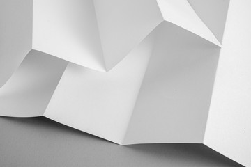 fold white paper sheets background texture for design