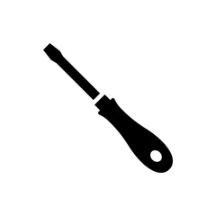 Screwdriver Vector Icon Glyph Style Illustrations 