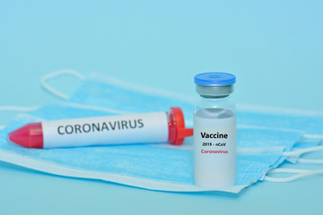 nCoV Coronavirus vaccine for 2019-nCoV COVID virus. Novel Coronavirus 2019-nCoV COVID concept. Epidemic, vaccine saving life.