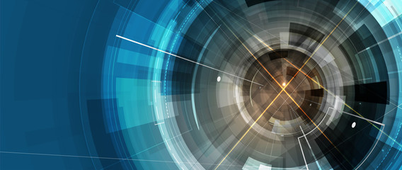 Technology data background, idea of global business solution