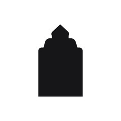 Obraz premium Islamic windows and door icon symbol. vector illustration