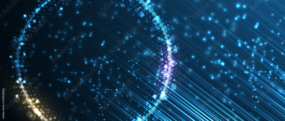 Poster technology data background, idea of global business solution