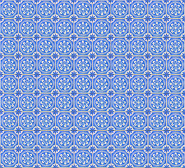 Fototapeta premium Light-blue acqua tiles for a wall