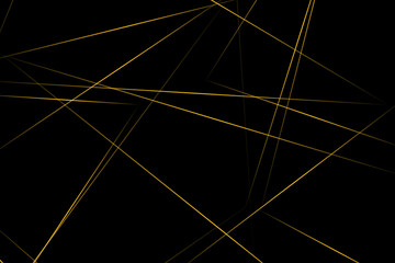 Abstract black with gold lines, triangles background modern design. Vector illustration EPS 10.