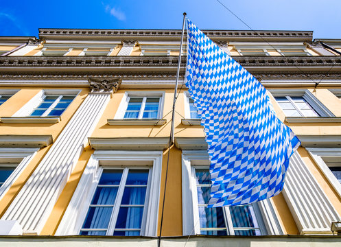 typical bavarian national flag