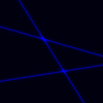 Blue Laser Beams. Vector Illustration.