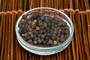 Bowl with black pepper