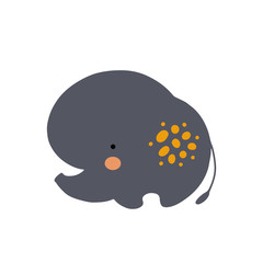 Cute cartoon animal vector illustration. Abstract icon for baby posters, art prints, fashion apparel or stickers.