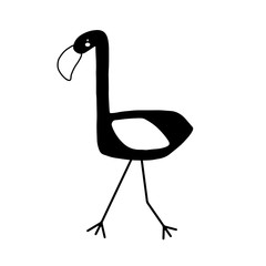 Cute cartoon animal vector illustration. Abstract icon for baby posters, art prints, fashion apparel or stickers.