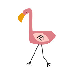 Cute cartoon animal vector illustration. Abstract icon for baby posters, art prints, fashion apparel or stickers.