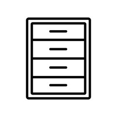 cabinet - furniture icon vector design template