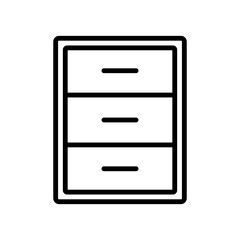 cabinet - furniture icon vector design template