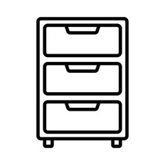 cabinet - furniture icon vector design template