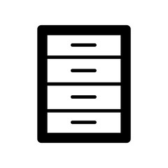 cabinet - furniture icon vector design template