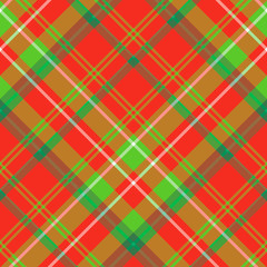 Seamless pattern in great creative red and green  colors for plaid, fabric, textile, clothes, tablecloth and other things. Vector image. 2