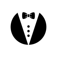 bow tie - fashion icon vector design template