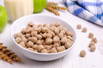 Pressed cereal bran