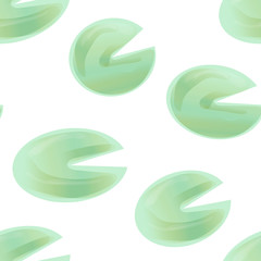 Seamless floral pattern. Vector image of a lotus in a watercolor style. Flowers isolated on a white background.