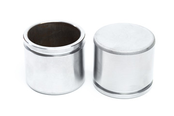 brake cylinder pistons isolated on white background .