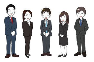 笑顔な新入社員