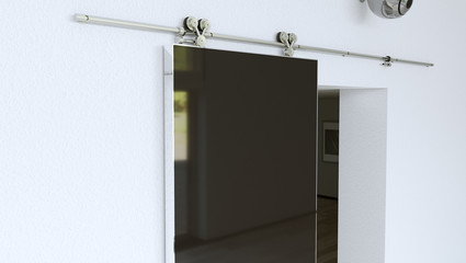 Room interior backstage door collection