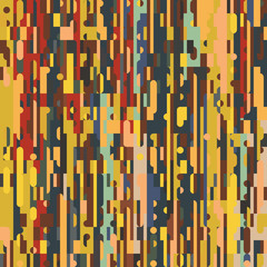 Abstract 1970s Flat Dynamic Background Design in Simple Retro Style