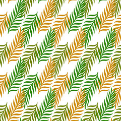 Seamless pattern nature plant.Botanical floral background.Design for home decor, fabric, carpet, wrapping.