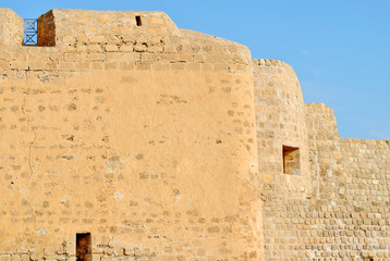 Bahrain National Fort view at Sunny day