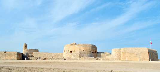 Bahrain National Fort view at Sunny day