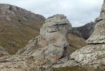 rocks in the mountains