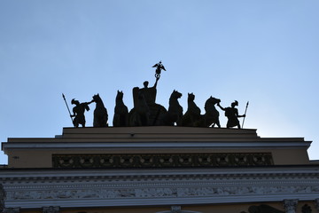Naklejka premium monument to peter the great in moscow russia
