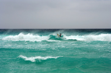 surfer in action